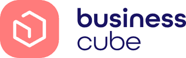 Business Cube logo. Flex workspace CGI client of RE FRSH