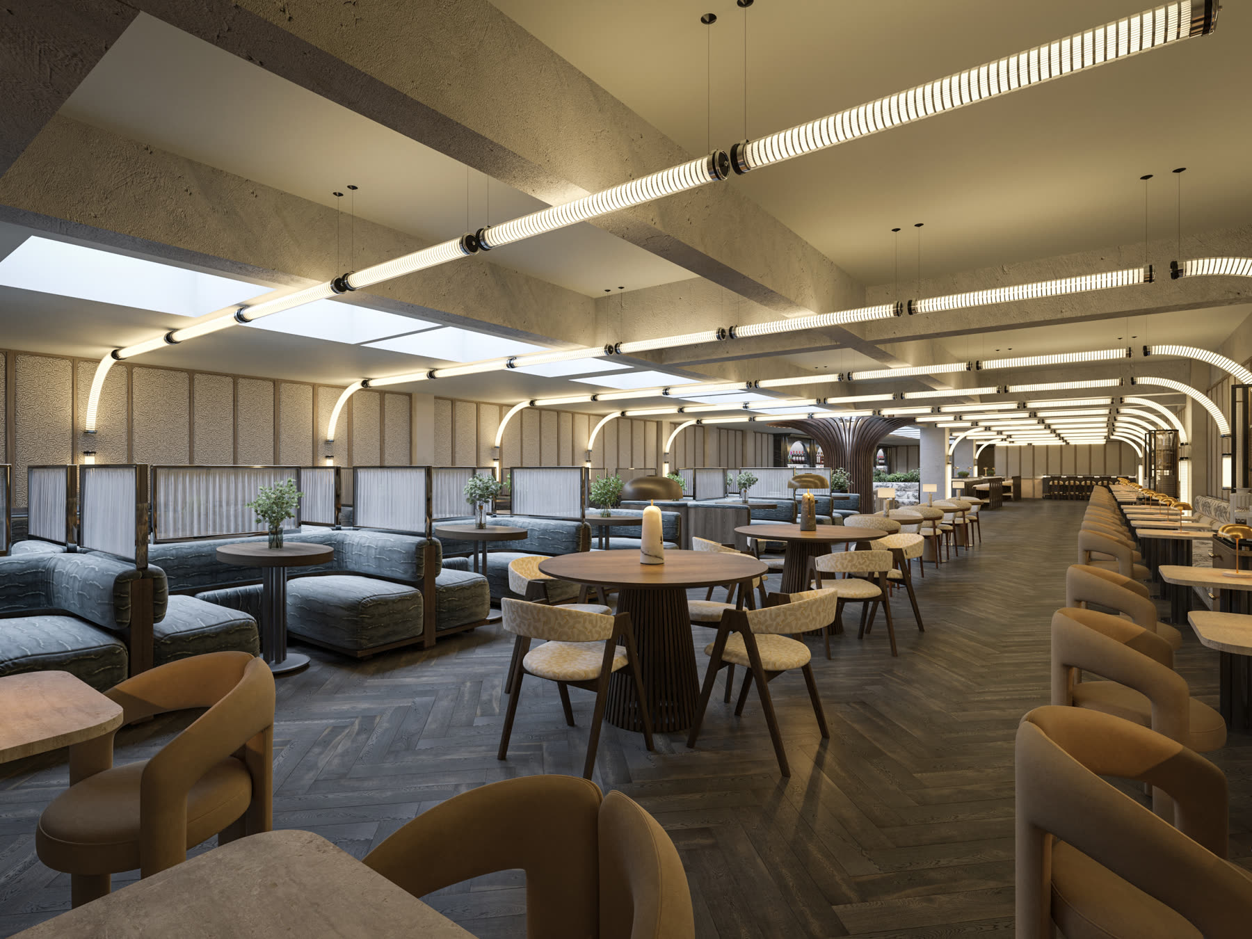 200 Baker Street basement, dining lounge