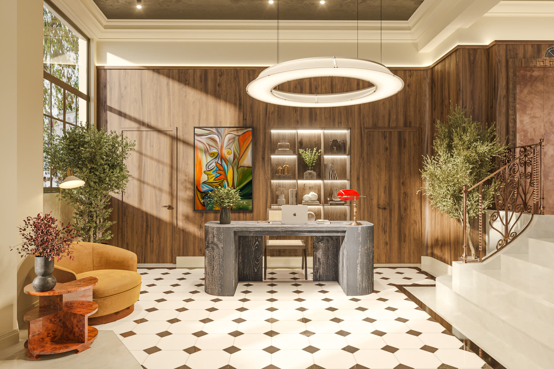 88 Kingsway ground floor lobby CGI