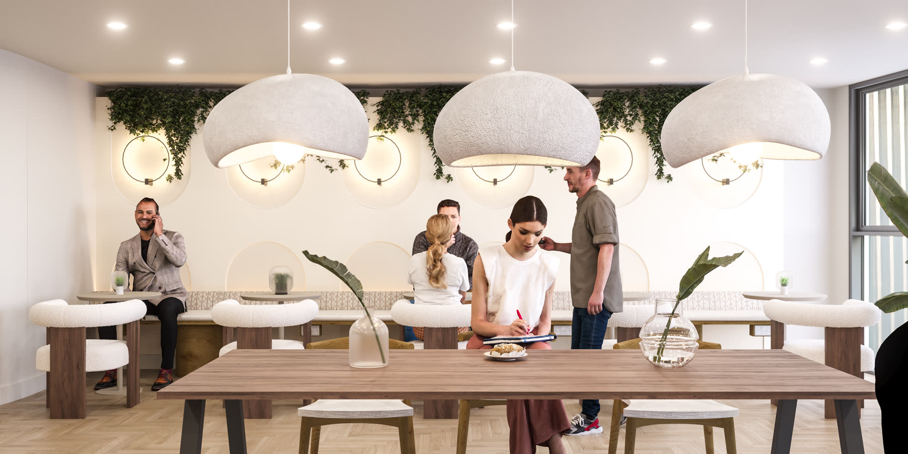 99 Bishopsgate lounge breakout area