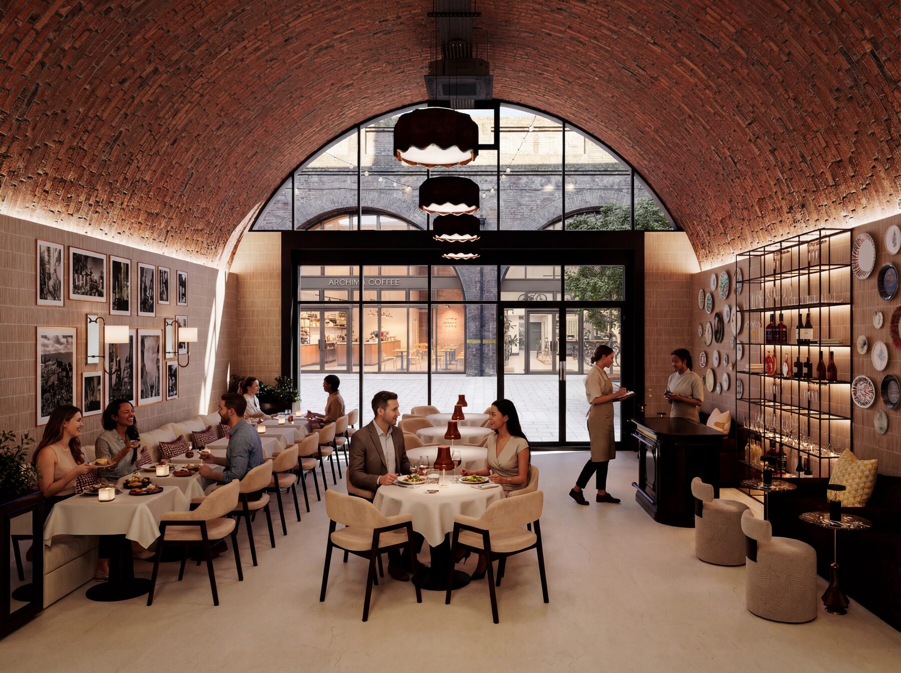Kilburn Mews restaurant populated