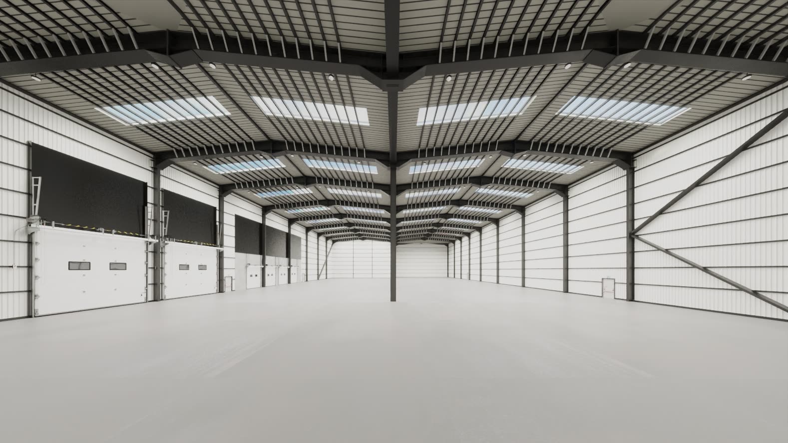 Woodside, warehouse interior CGI, alternative angle