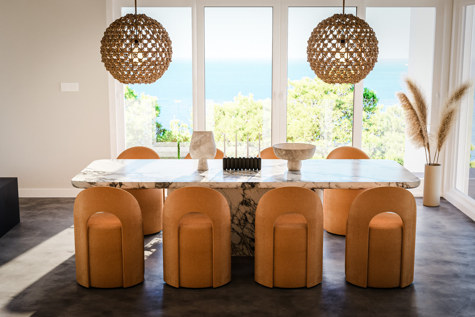 Cala Moli, dining room CGI