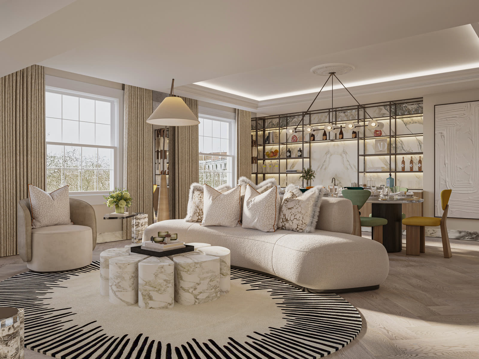Grosvenor Square apartment CGI