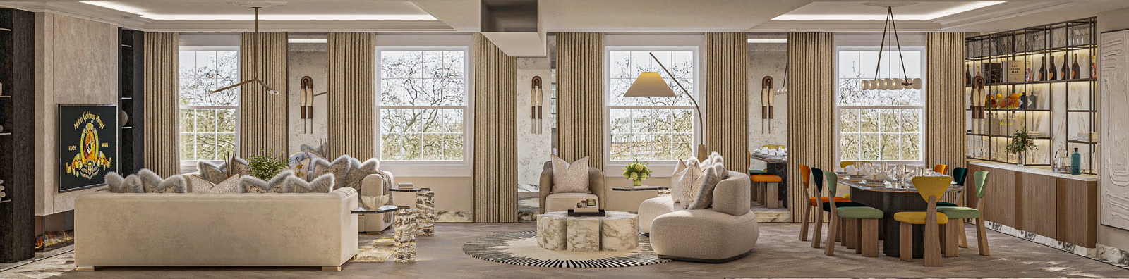 Grosvenor Square apartment, third angle